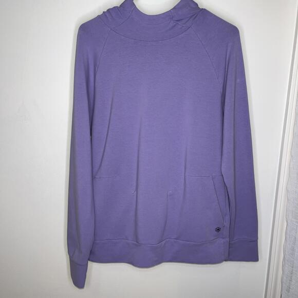 GAIAM Tops - Gaiam Activewear Women’s Purple Hooded Sweatshirt Pockets Size Small